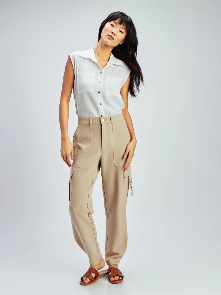 San Francisco Blouses | Sleeveless Loose Blouse With Buttons