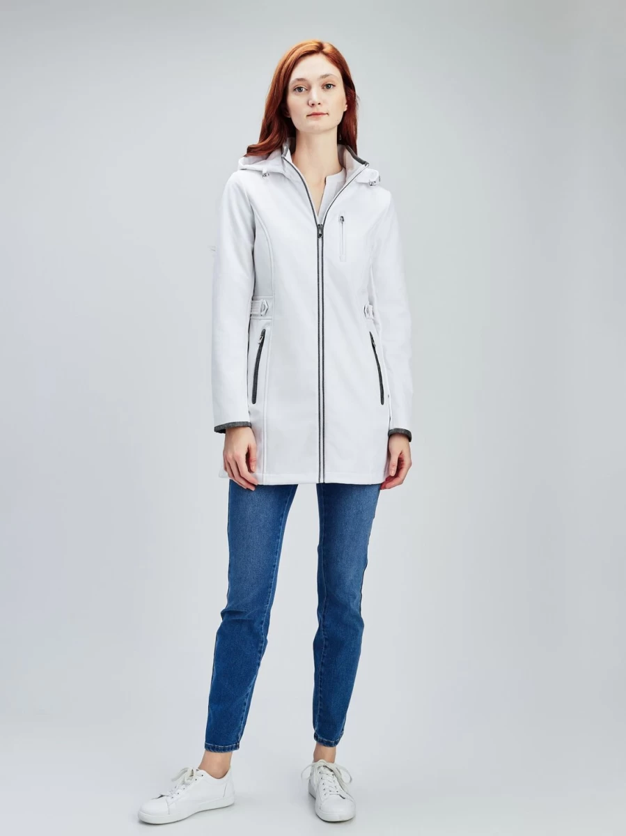 San Francisco Manteaux | Mid Thight Semi-Fitted Soft Shell Jacket
