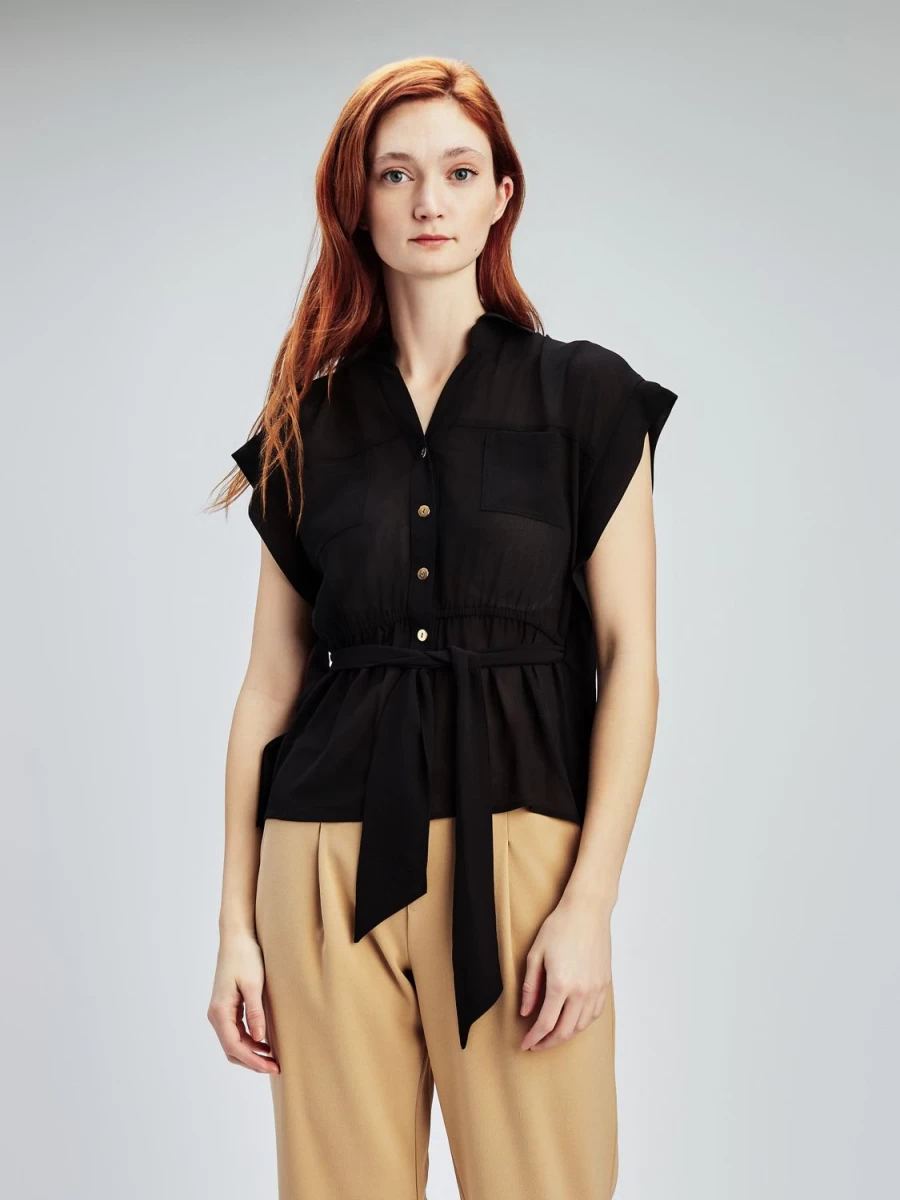 San Francisco Blouses | Sleeveless Semi-Fitted Blouse