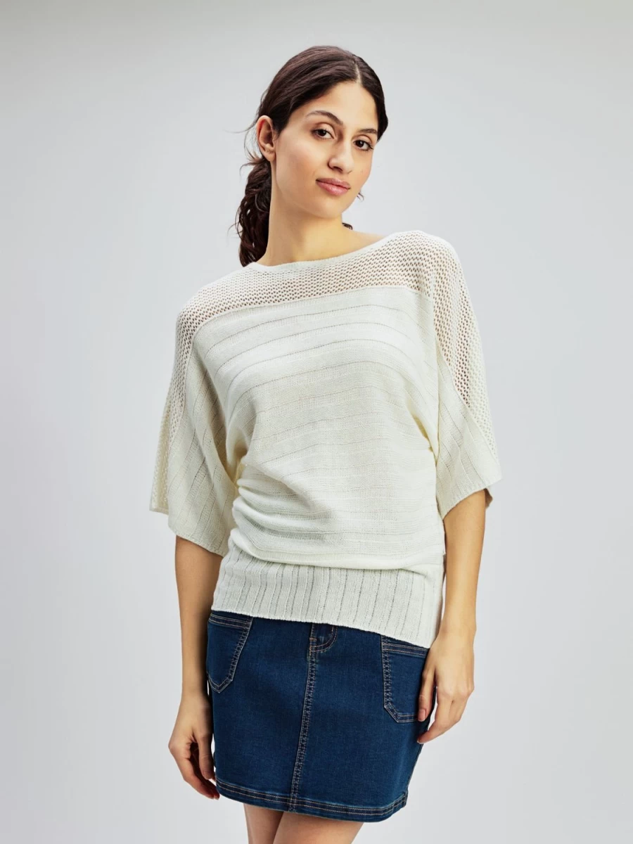 San Francisco Sweaters And Cardigans | 3/4-Sleeve Loose Pullover Sweater