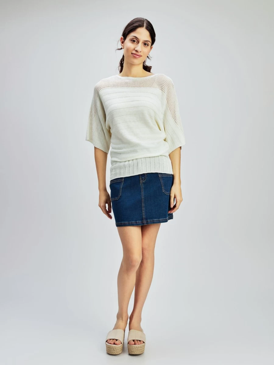 San Francisco Sweaters And Cardigans | 3/4-Sleeve Loose Pullover Sweater