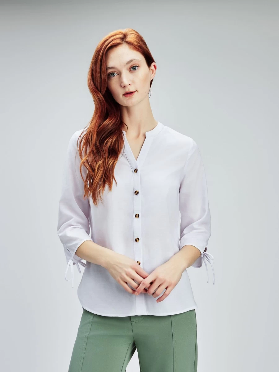 San Francisco Blouses | 3/4-Sleeve Blouse With Buttons