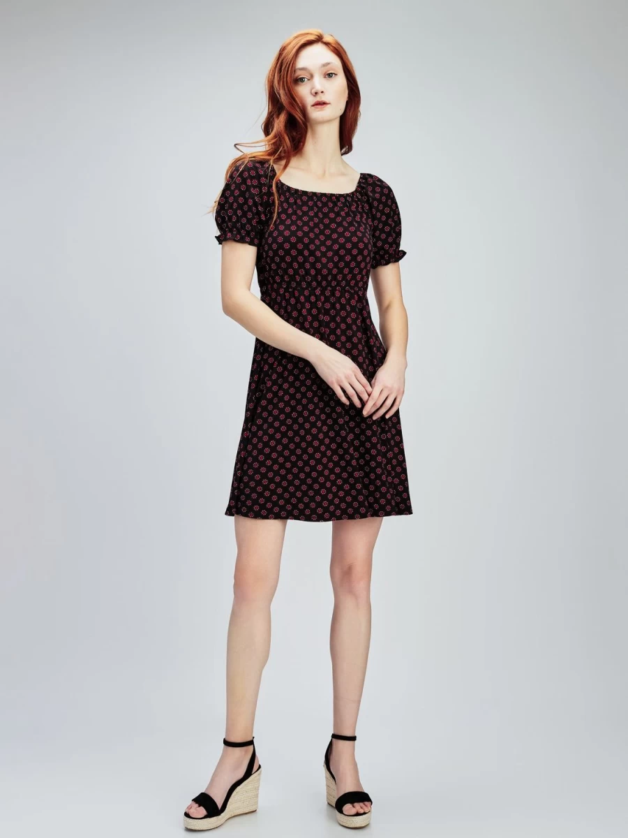 San Francisco Dresses | Short Flared Knit Dress