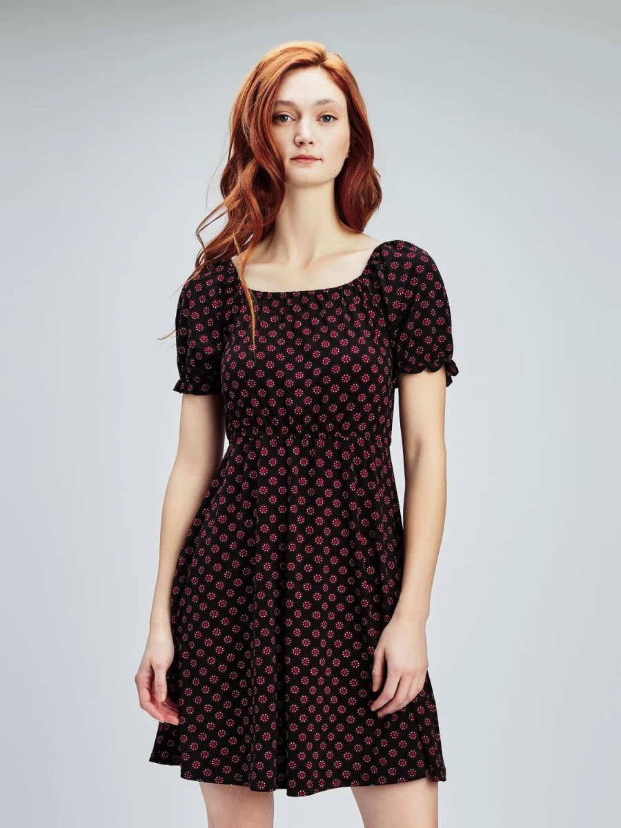 San Francisco Dresses | Short Flared Knit Dress