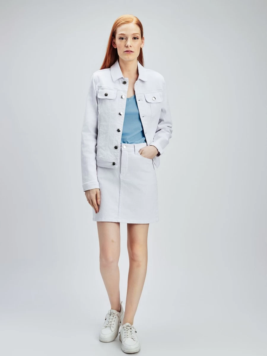 San Francisco Jackets And Blazers | Long-Sleeve Semi-Fitted Denim Jacket