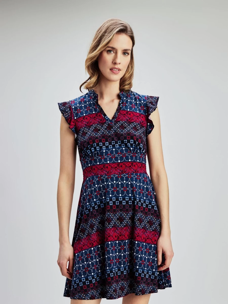San Francisco Dresses | Short Flared Knit Dress