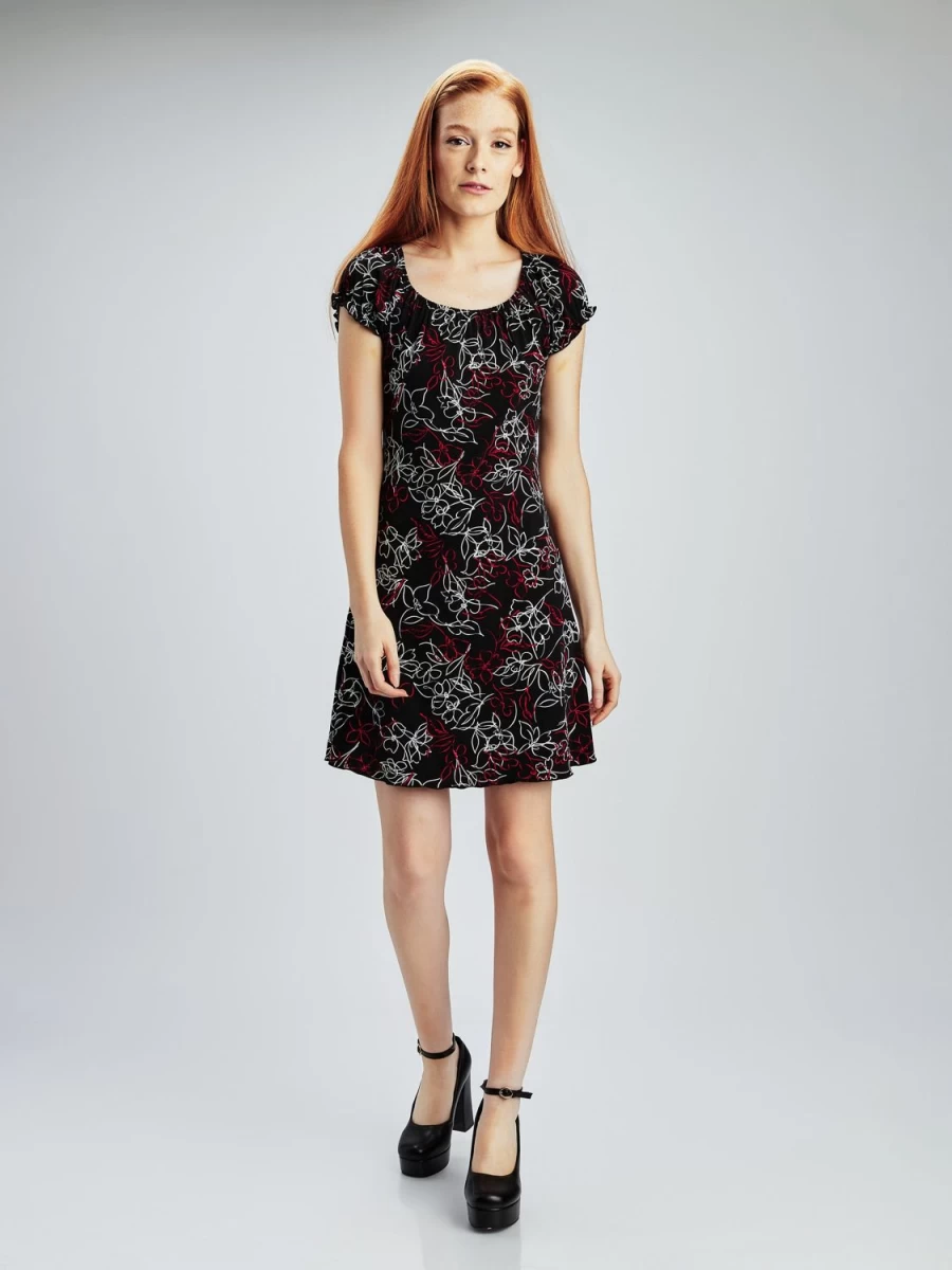 San Francisco Dresses | Short Flared Knit Dress