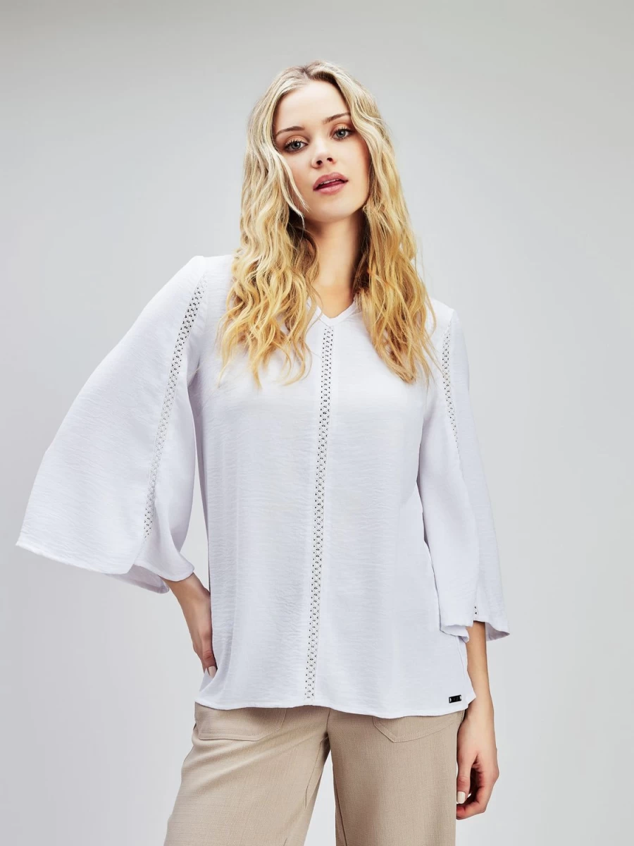 Mariloup Wolfe Blouses | Long-Sleeve Flared Tunic