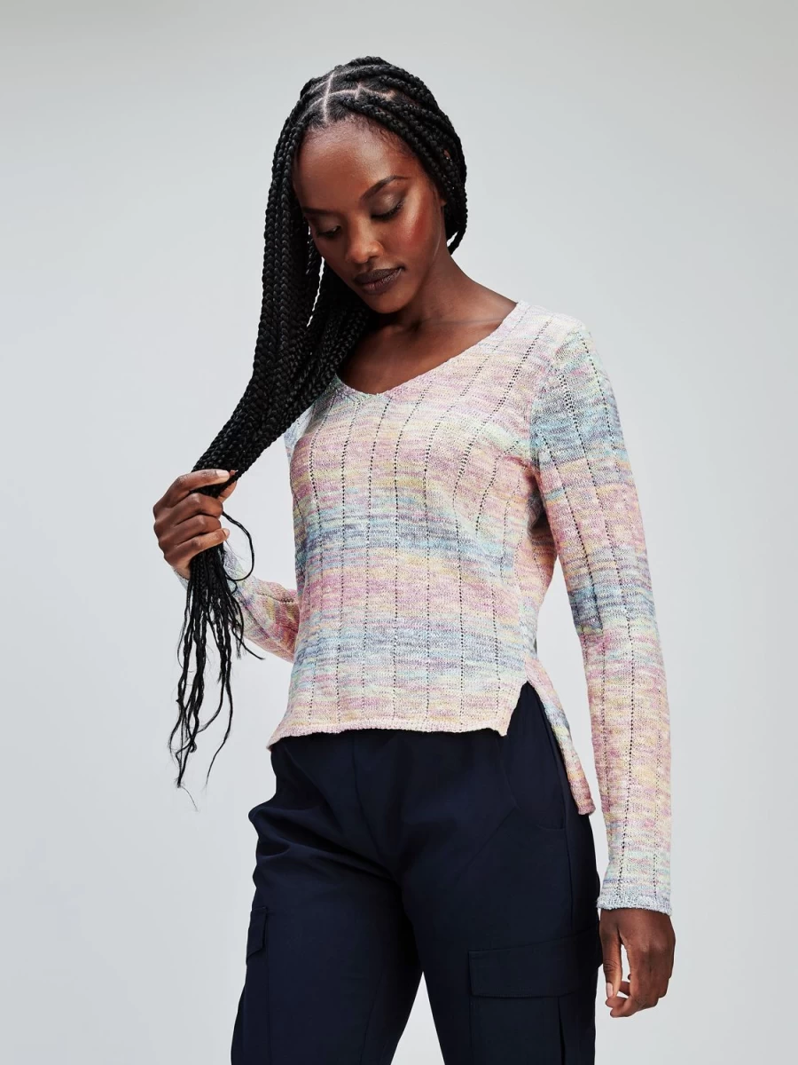 San Francisco Sweaters And Cardigans | Long-Sleeve Ftted Knit Pullover Sweater