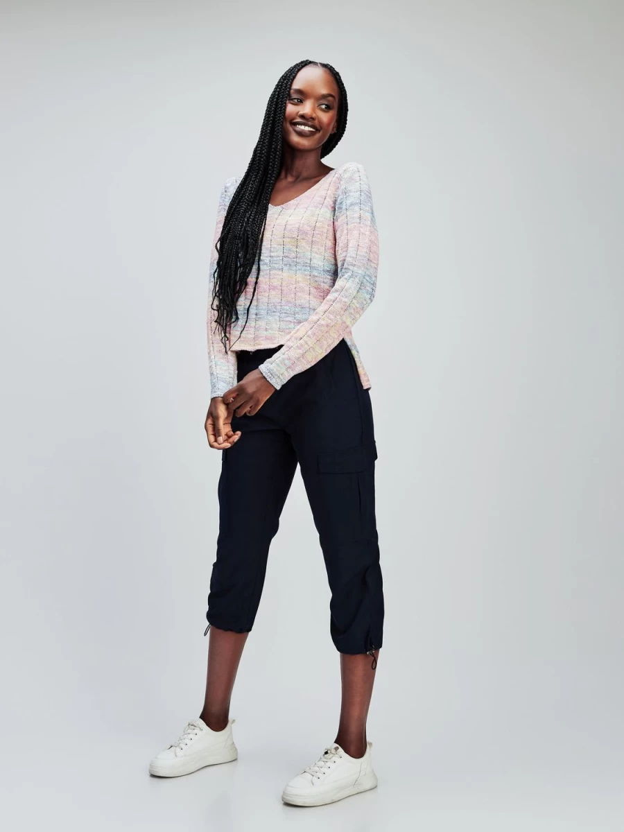 San Francisco Sweaters And Cardigans | Long-Sleeve Ftted Knit Pullover Sweater