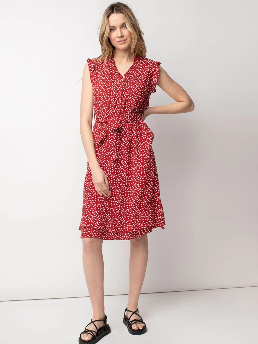 San Francisco Dresses | Flared Short Midi Dress