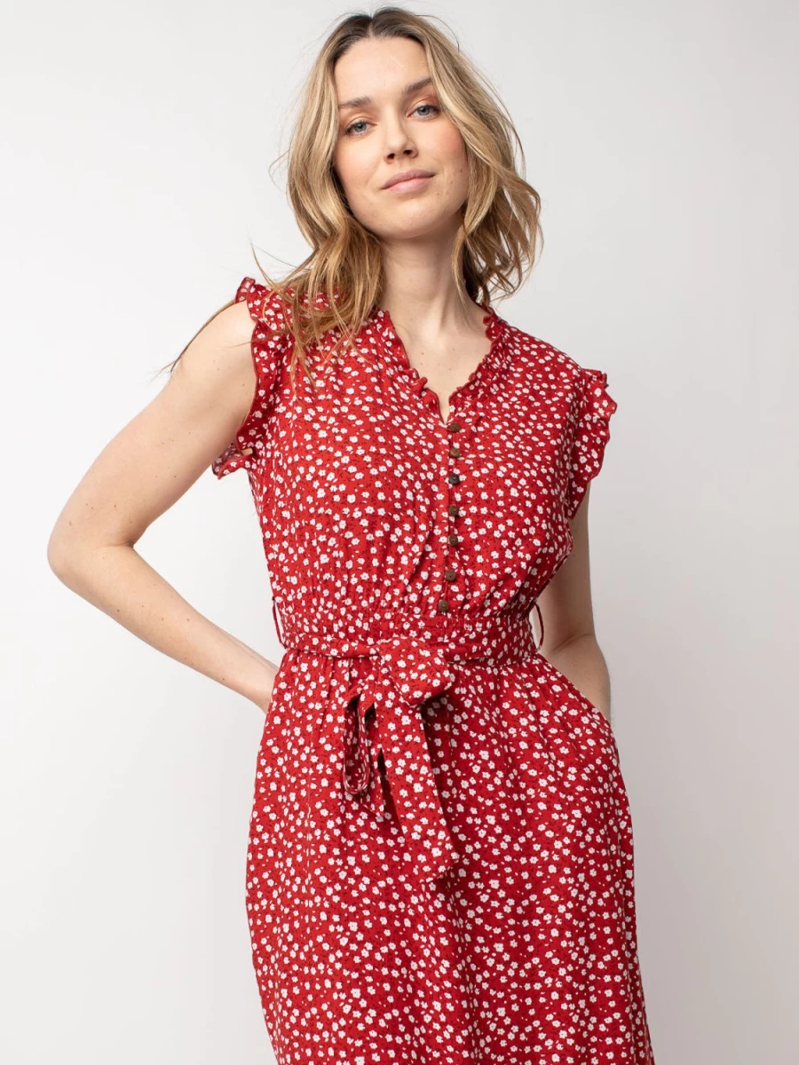 San Francisco Dresses | Flared Short Midi Dress