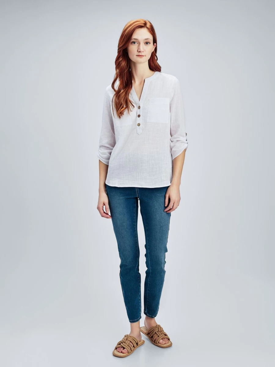 San Francisco Blouses | Long-Sleeve Semi-Fitted Blouse